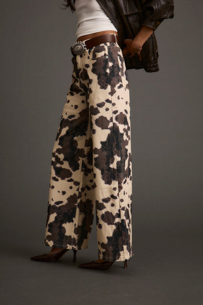 Detail shot of the Midland Cowhide Pants highlighting the design elements.