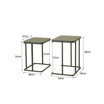 Mikkel Nesting Side Tables - Dark Green