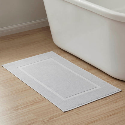 Milos Plain Picture Frame Bath Mat - Dove Grey - DUSK