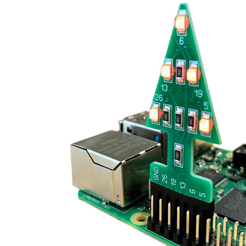 Mini GPIO Xmas Tree by PocketMoneyTronics - The Pi Hut