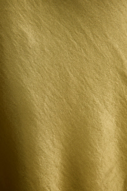 Mirabella Chartreuse Satin Maxi Dress