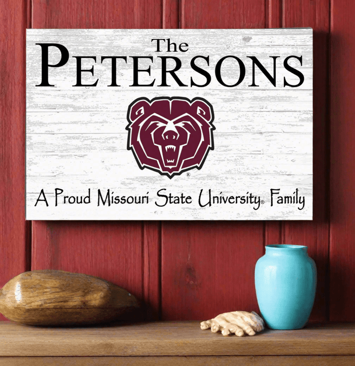 Missouri State Family Name Sign for Alumni, Fans or Graduation - Broad Bay Personalized Gifts Shipped Fast
