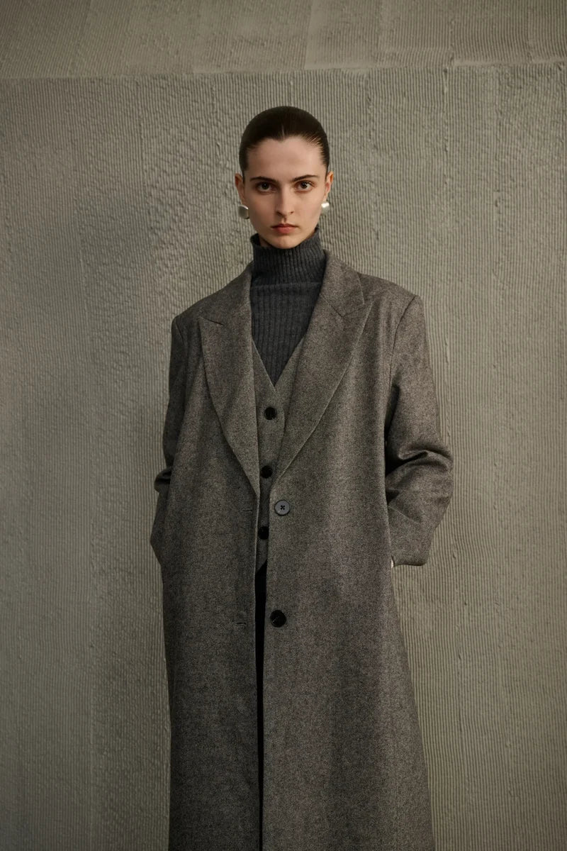 Mock two-piece coat