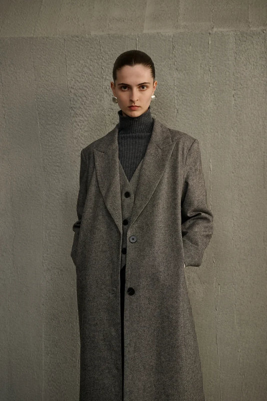 Mock two-piece coat