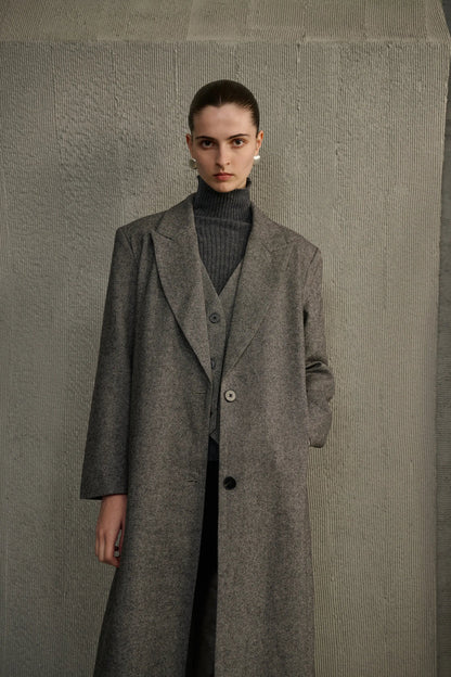 Mock two-piece coat