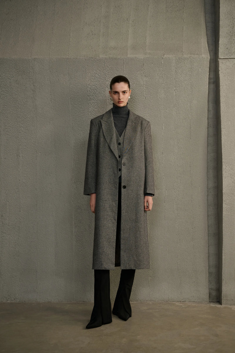 Mock two-piece coat