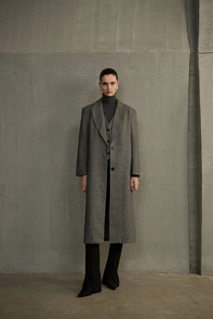 Mock two-piece coat