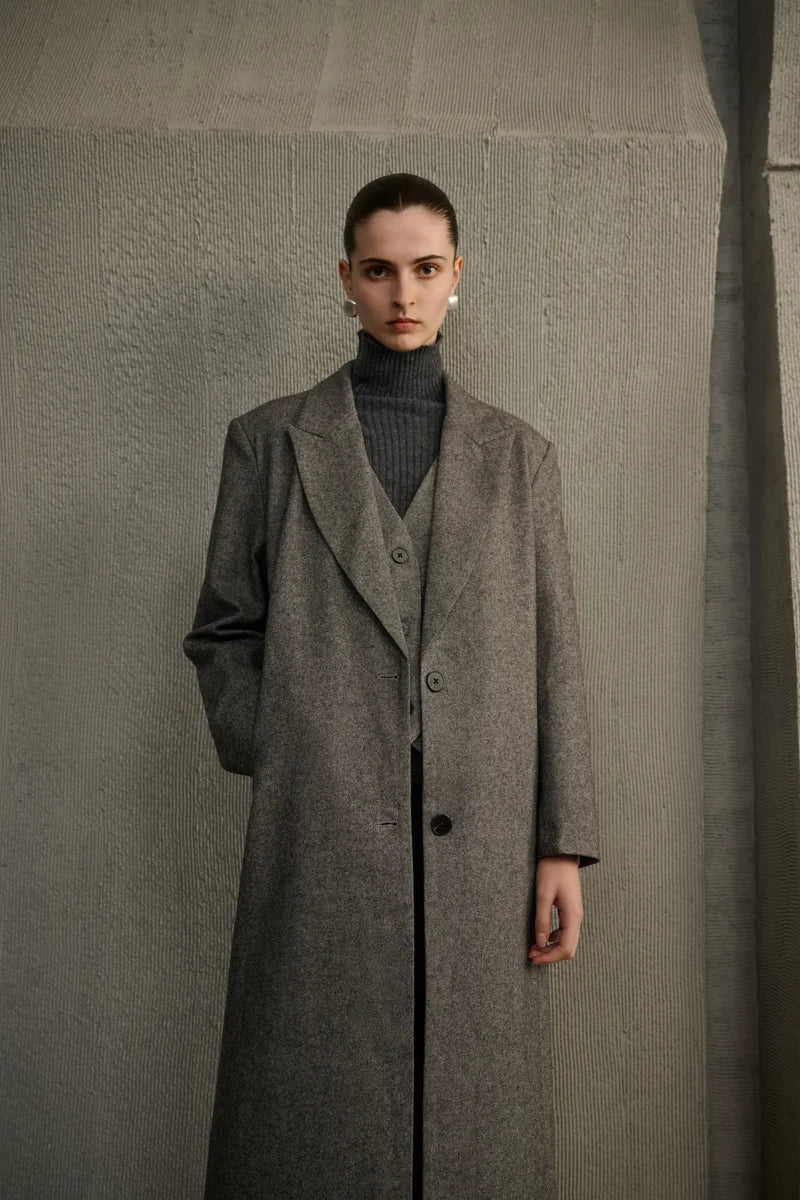 Mock two-piece coat