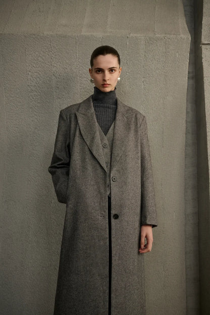 Mock two-piece coat