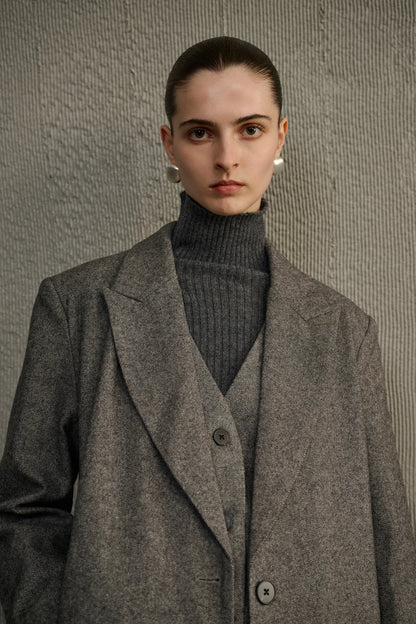 Mock two-piece coat