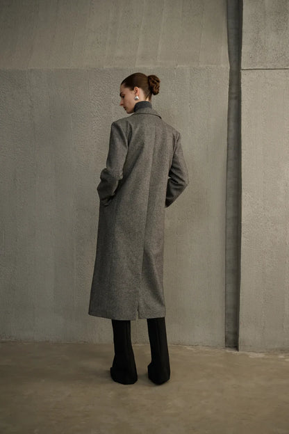 Mock two-piece coat
