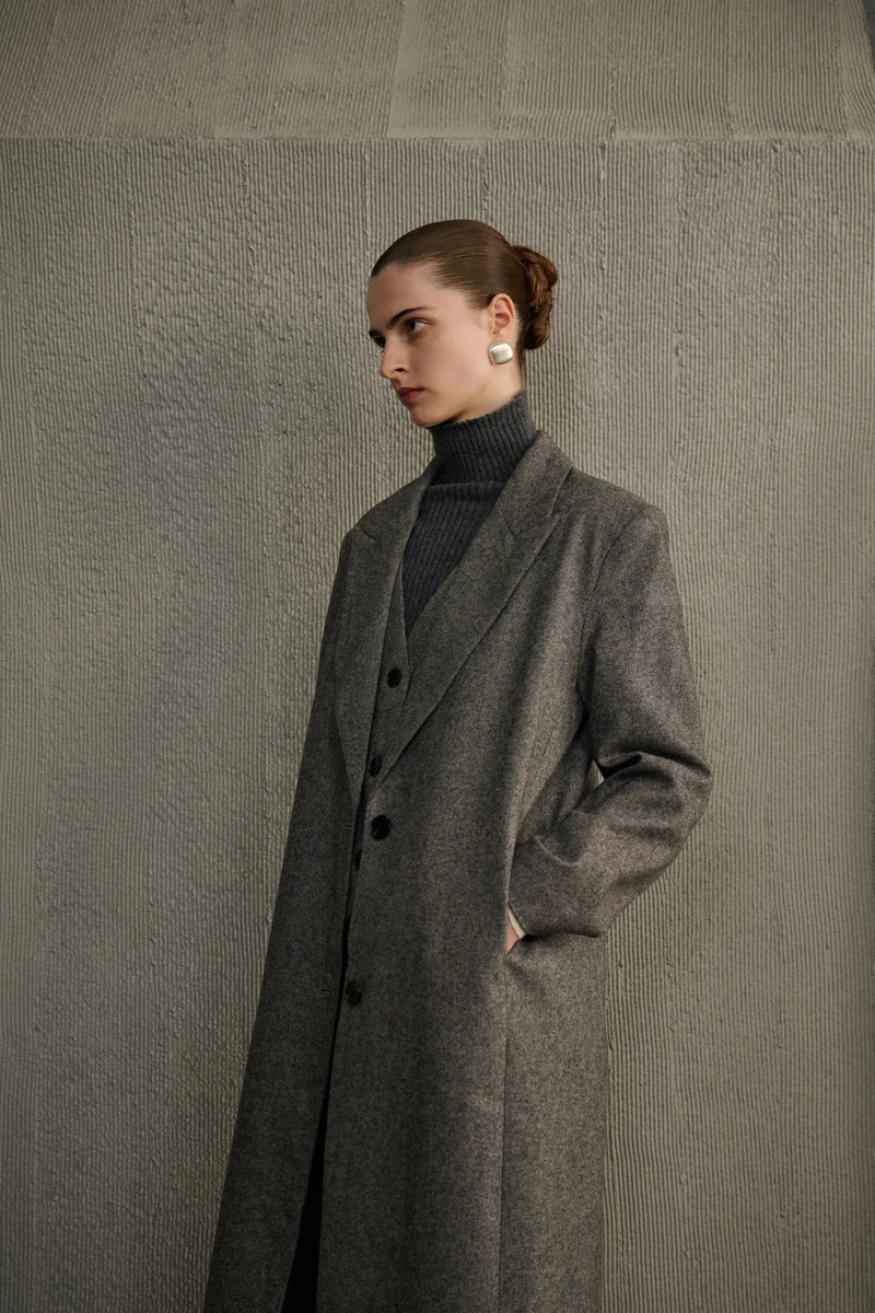 Mock two-piece coat
