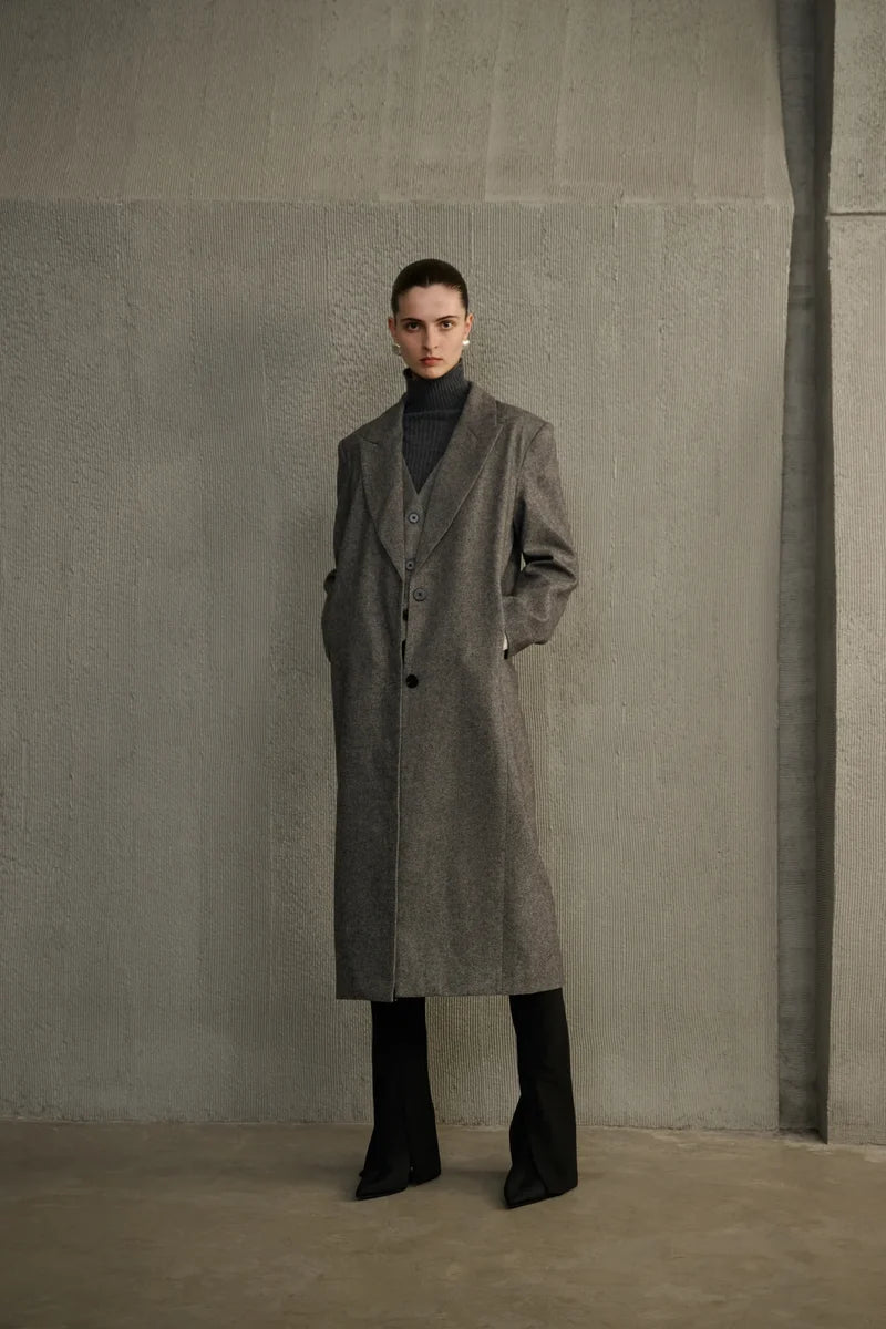 Mock two-piece coat