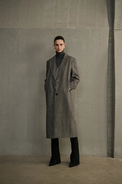 Mock two-piece coat