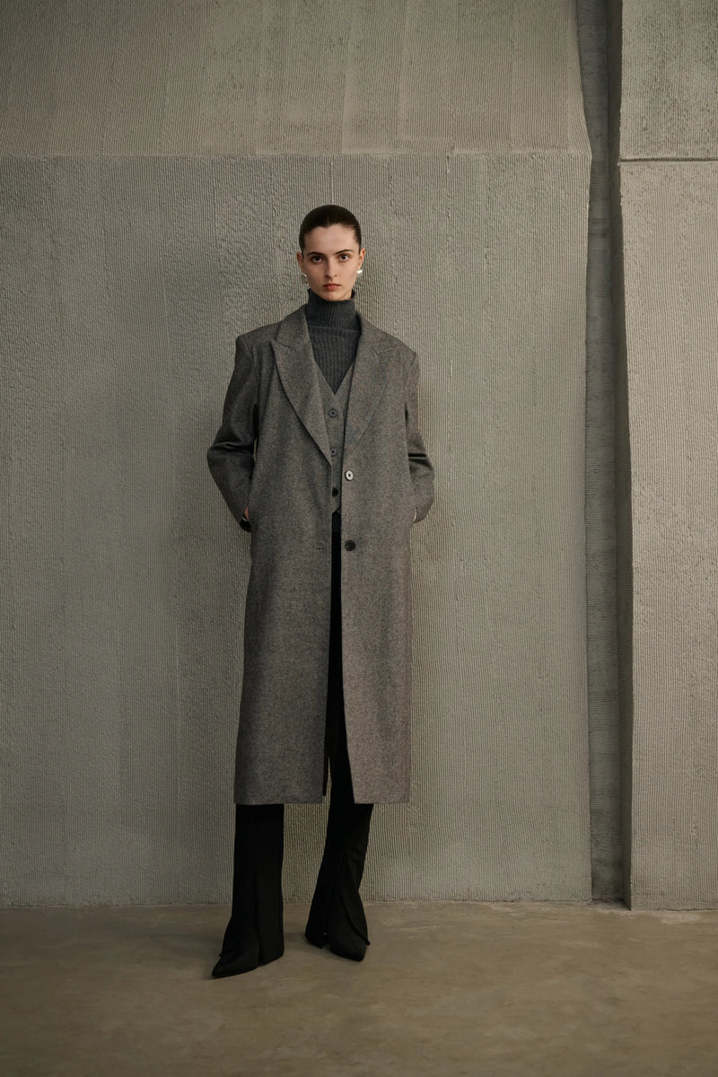 Mock two-piece coat