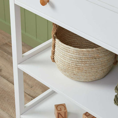 Mocka Change Table With Removable Top - White