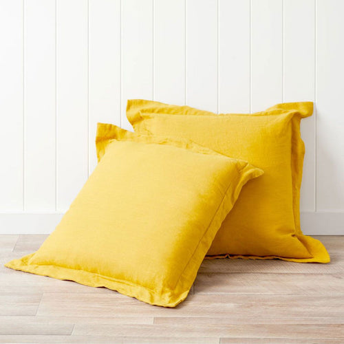 Mocka Linen Cushion - Marigold