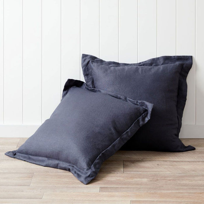 Mocka Linen Cushion - Navy Blue