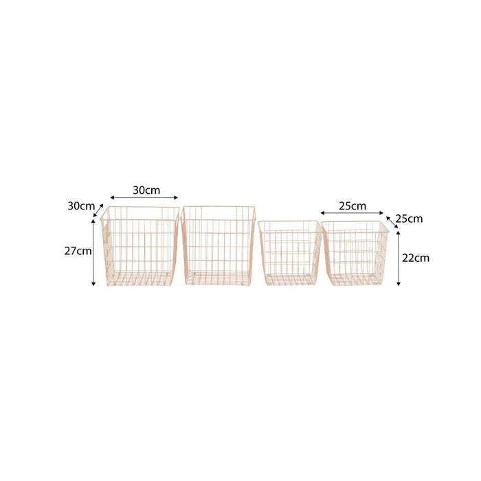 Mocka Original Baskets - Set of 4 - Pink