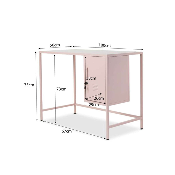 Mocka Original Locker Desk - Pink