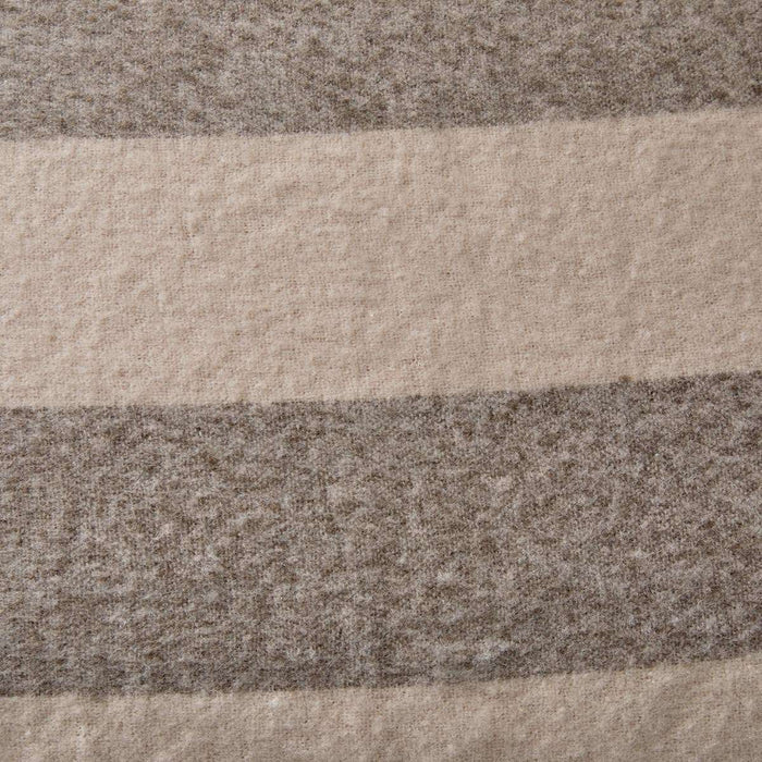Mocka Stripe Throw Blanket - Mocha