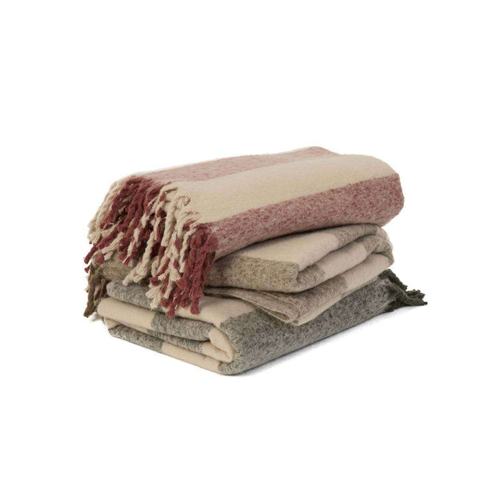 Mocka Stripe Throw Blanket - Mocha