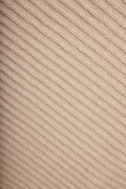 Additional view of the Mod Cream Asymmetrical Skirt from a different perspective.