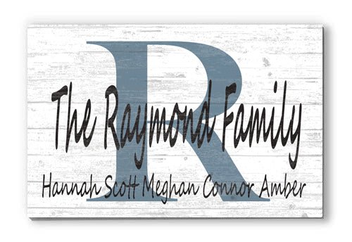 monogram sign personalized with names