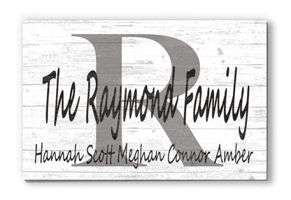 personalized family name sign