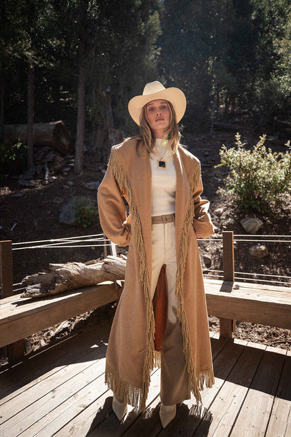 Close-up of the High Noon Two Tone Western Pants showcasing the fabric texture and design details.