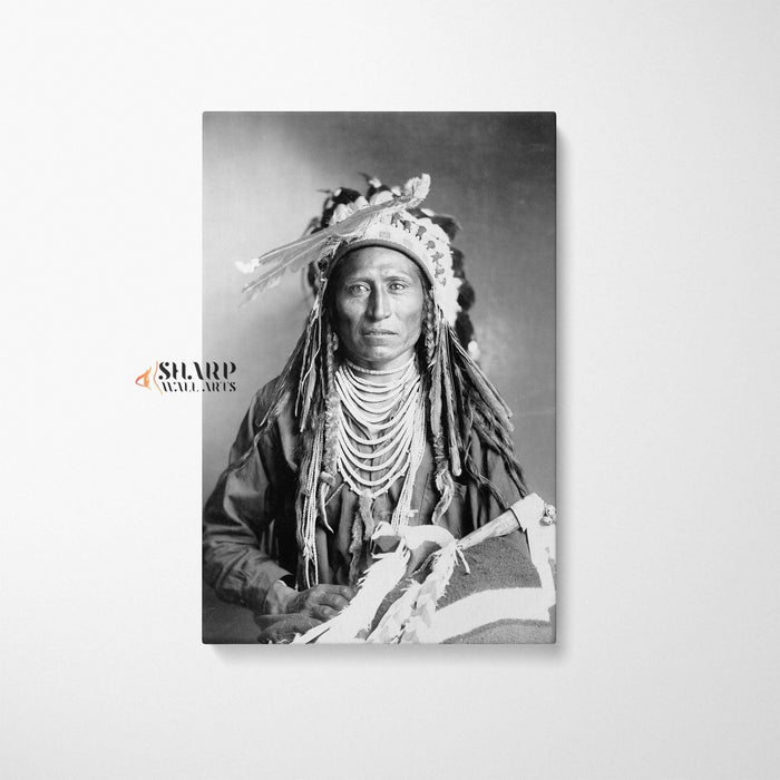Native American Portrait Canvas Wall Art - SharpWallArts