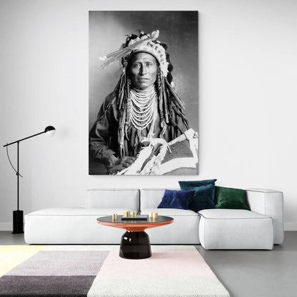 Native American Portrait Canvas Wall Art - SharpWallArts