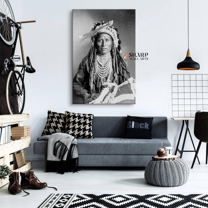 Native American Portrait Canvas Wall Art - SharpWallArts