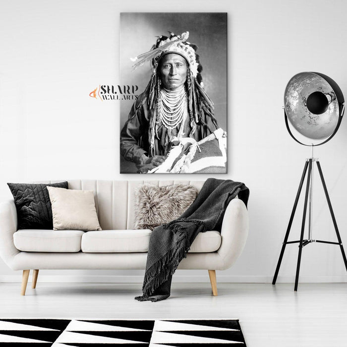 Native American Portrait Canvas Wall Art - SharpWallArts
