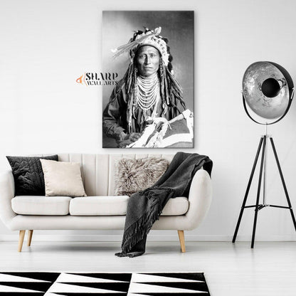Native American Portrait Canvas Wall Art - SharpWallArts