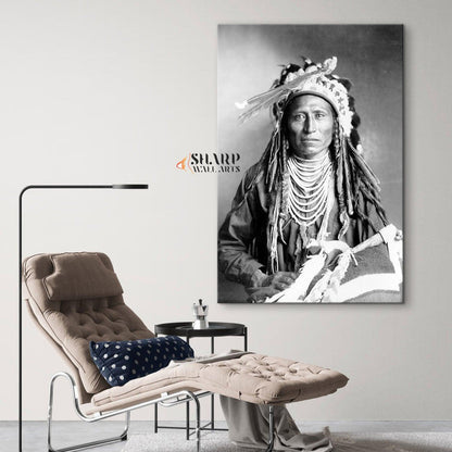 Native American Portrait Canvas Wall Art - SharpWallArts