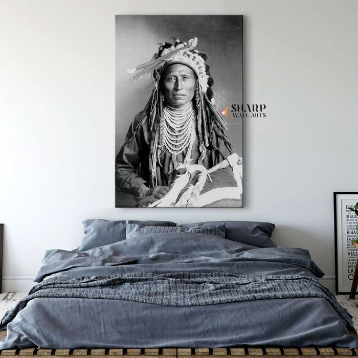 Native American Portrait Canvas Wall Art - SharpWallArts