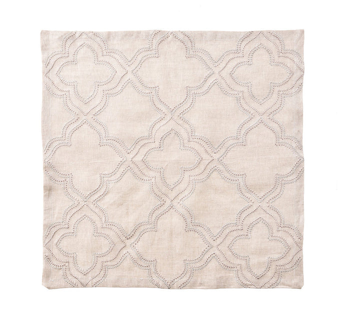 Natural & Silver Tangier Napkin - RSVP Style