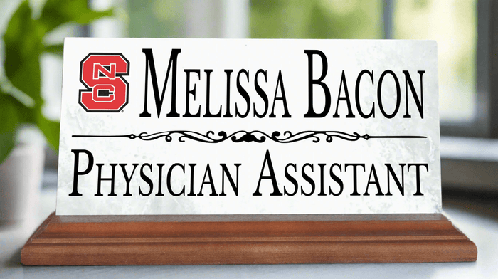 NC State Nameplate for Desk or Shelf for Alumni, or Graduation Gift - Broad Bay Personalized Gifts Shipped Fast