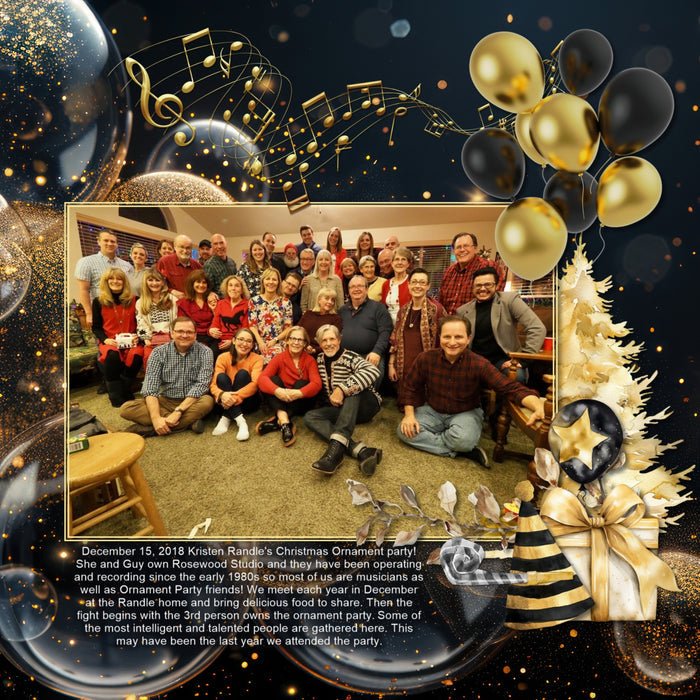 With elegant gold accents against black backgrounds, these digital scrapbooking papers by Lucky Girl Creative digital art are great for special occasions including New Year's, graduation, wedding, anniversary, black tie events, and more! This paper pack include 100 luxury, bokeh, fireworks, party, and patterned papers.