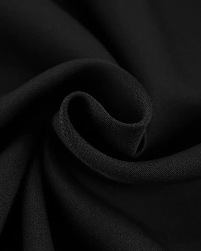 Noir One-Shoulder Mini Dress