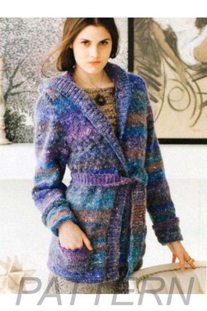 Noro 08 Cable Hooded Jacket PATTERN ONLY-Patterns-Noro-Alpaca Direct