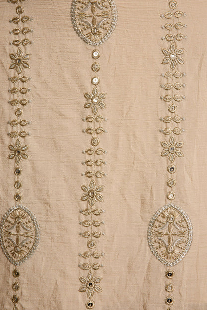 Ola Embroidered Linen Mini Skirt shown in a complementary styling arrangement.