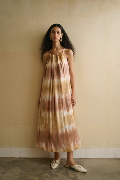 Ombre halterneck dress
