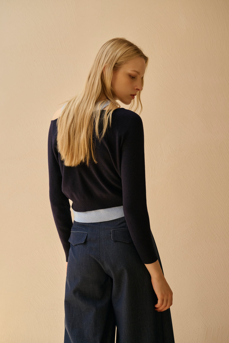 One shoulder two-piece set