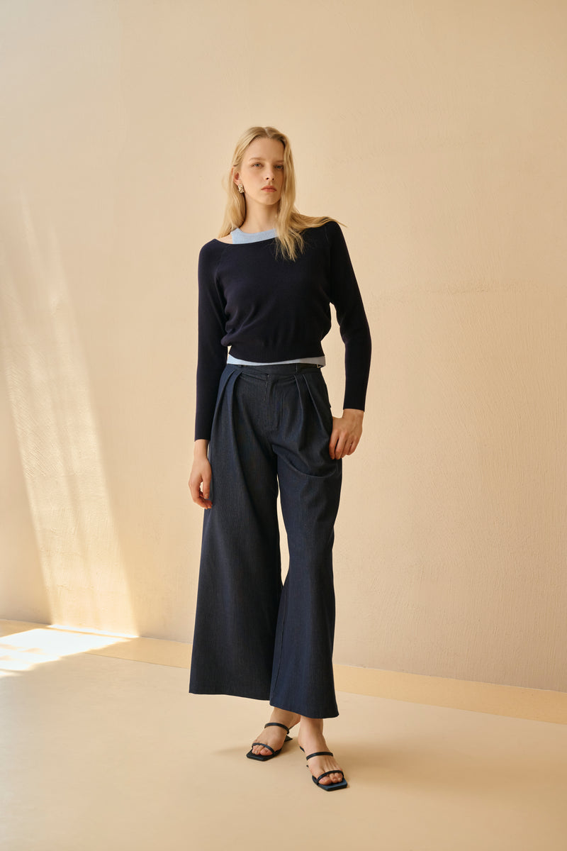 One shoulder two-piece set
