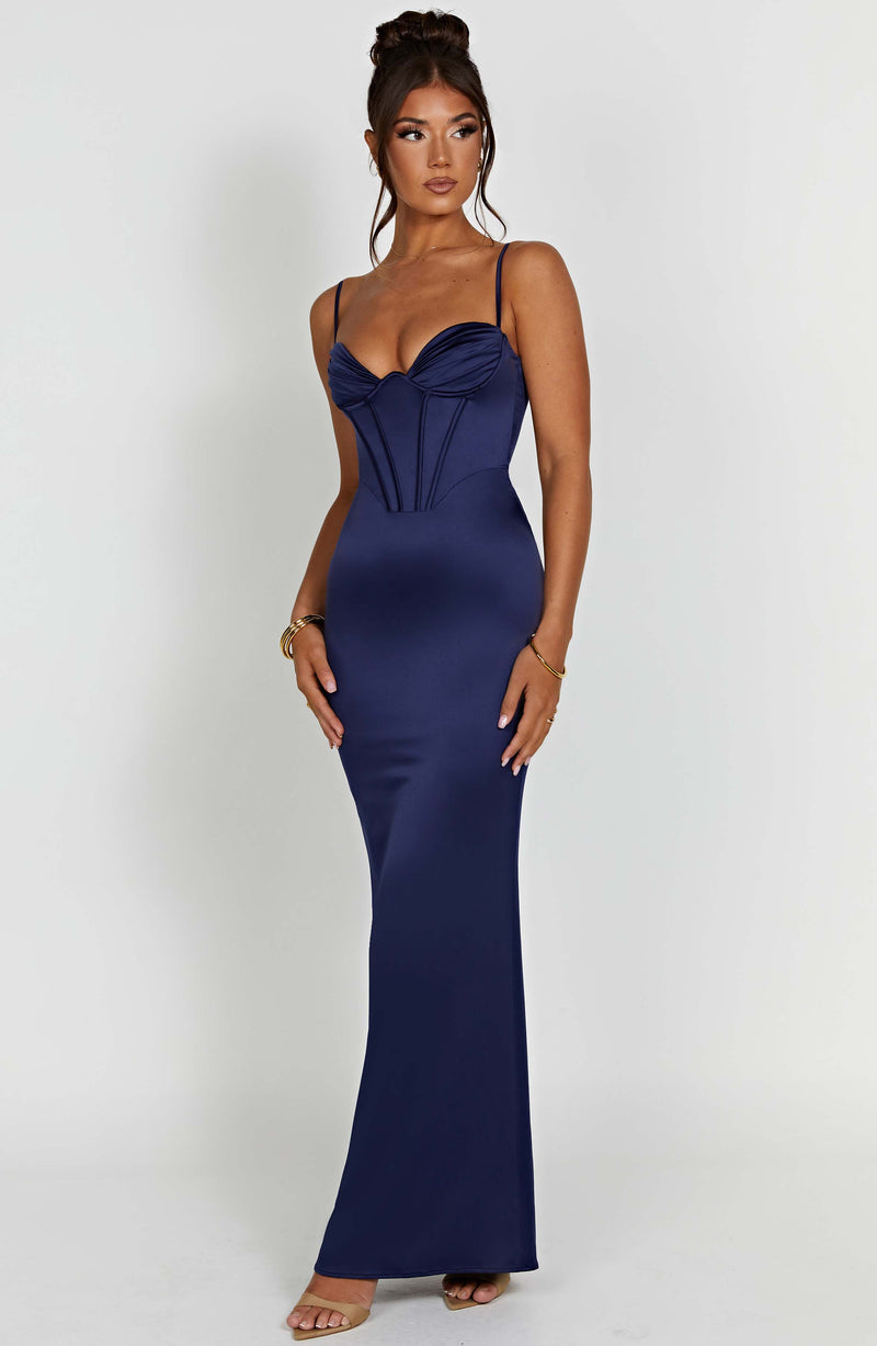 Onika Maxi Dress - Navy Dress Babyboo Fashion Premium Exclusive Design