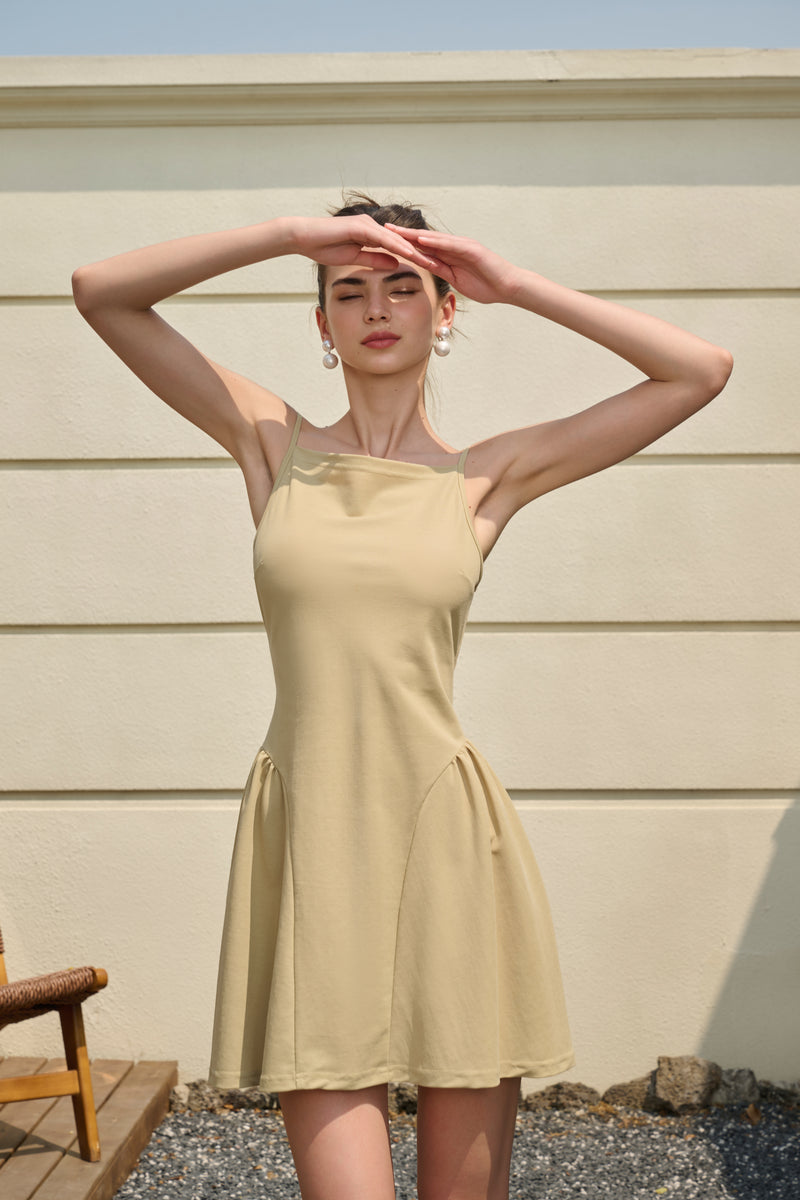 Open back mini dress