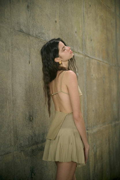 Open back tank & skirt