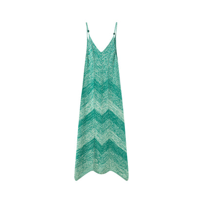 Open V back dress